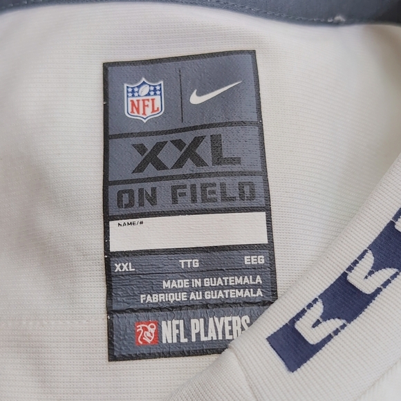 NFL Seattle Seahawks #3 Sz XXL White and Blue Jersey - Picture 6 of 7